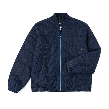 Lee Duck Down Zipper Comfort Baseball Collar Jacket Long Sleeve Loose Casual Style Down Jacket Men's