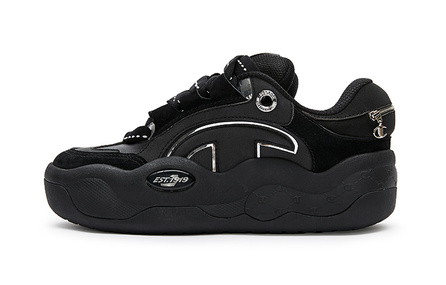 Champion CloudNine V1 Cloud Cotton Shoes Low-Top Skateboard Shoes Men's Black
