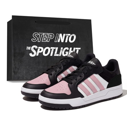 [Custom Sneakers] adidas ENTRAP Synthetic Leather Hot Pink Versatile Comfortable Zodiac Anti-Slip Wear-Resistant Low-Top Skate Shoes Men's Black Pink