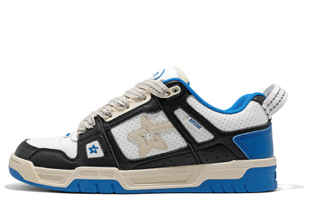 RIPSTAR SKBD Pro Slip-Resistant Cushioning Low-Top Skateboard Shoes Unisex Nautical Blue