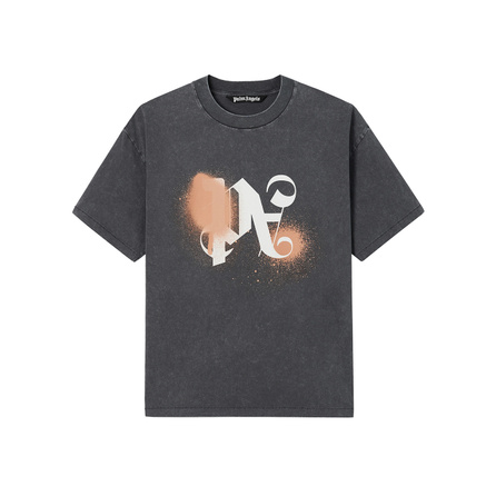PALM ANGELS SS26 American Retro 3D Print Logo Fashion Trendy Light Luxury Personality Design Versatile Short Sleeve T-Shirt Unisex