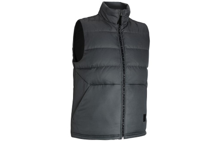 Under Armour Solid Color Loose Woven Lightweight Training Down Vest Men's Gray