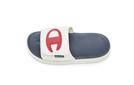 Champion Campus Slide Slippers Unisex Milk White/Ash Red
