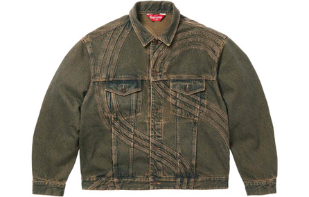 Supreme S Logo Denim Trucker Jacket