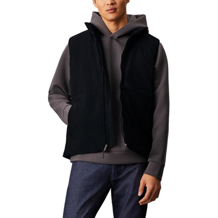 CALVIN KLEIN Premium Ready-to-Wear Collection Simple Casual Solid Color Warm Vest Men's Space Black