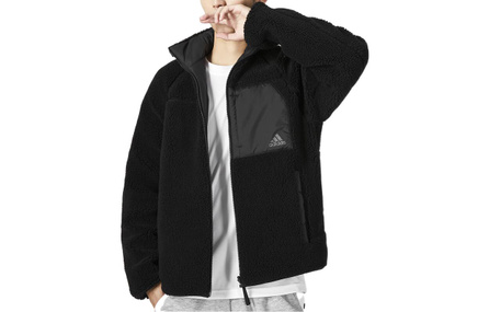 Adidas Velvet Jackets Men Black
