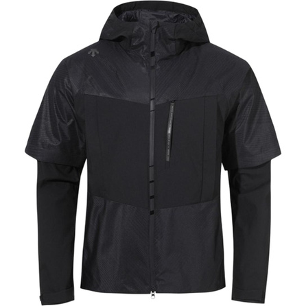 DESCENTE Solid Color Logo Zip Hooded Jacket Men's