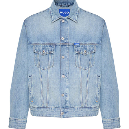 HUGO BOSS Logo Single-Breasted Long Sleeve Denim Jacket Men's