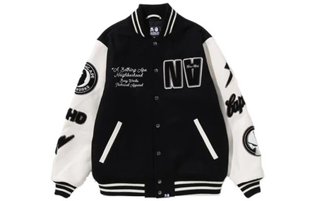 A BATHING APE X Neighborhood Varsity Jacket