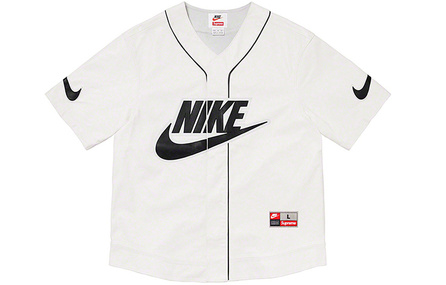 Supreme Nike Leather Baseball Jersey