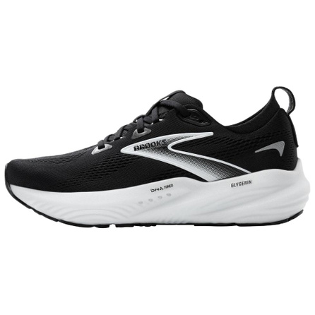 Brooks Glycerin 22 Comfort Anti-Slip Wear-Resistant Low-Top Running Shoes Unisex Black White
