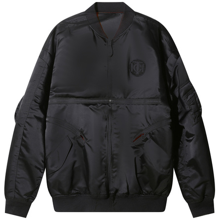 TCH FW23 Instant Slim! Retro Industrial Style Multi-Function Design Minimalist Color Thick Warm Classic Mid-Length Small Stand Collar Pilot Cotton Jacket Coat Unisex Christmas