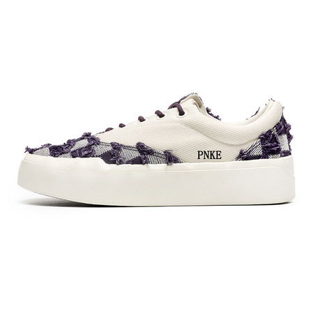 PNKE Anti-Slip And Wear-Resistant Breathable Low-Top Canvas Shoes Unisex Purple