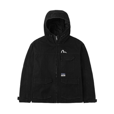 EVISU Fall 2026 Seagull Embroidery Pattern Casual Jacket Men's