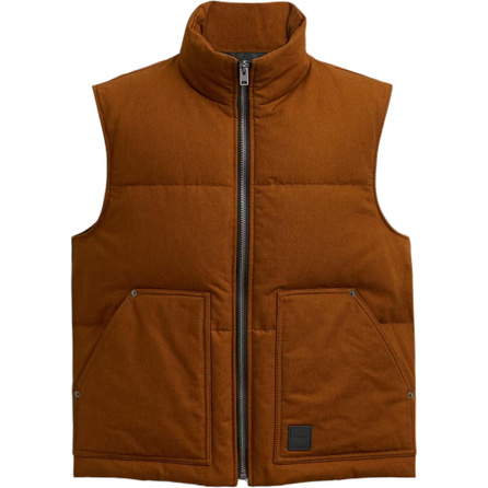 COACH FW26 Canvas Zip Stand Collar Sleeveless Down Vest Men's