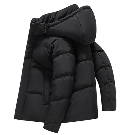 SNOW FLYING Zipper Commute Business Duck Down Hooded Extreme Cold Outdoor Padded Cargo Puffer Jacket Unisex