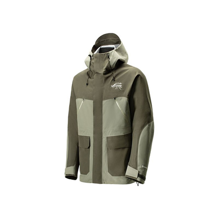 ecco × White Mountaineering Gore-Tex Comfort Hooded Color-Block Zip Waterproof Windproof Breathable Jacket Men's