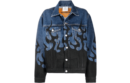 Vetements Denim Jackets Unisex Blue