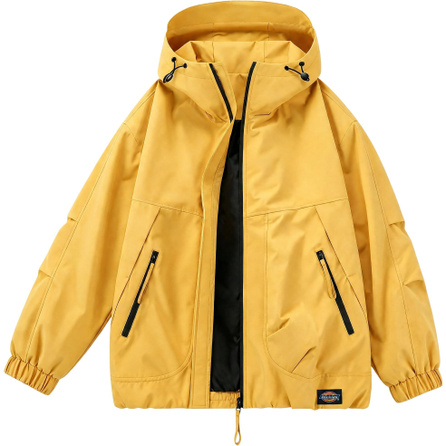 Dickies Minimalist Mountain Outdoor Hiking Trekking Sports Tibet Travel Loose Hooded Comfortable Workwear Versatile Wear-Resistant Windproof Waterproof Charge Jacket Unisex