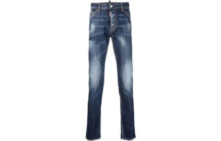 DSQUARED 2 Bleached Effect Distressed Skinny Jeans