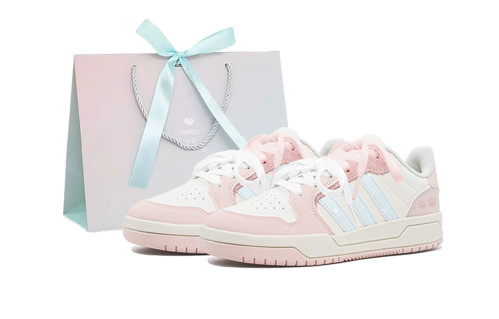 [Custom Sneakers] adidas ENTRAP Peach Milk Cat Low-Top Skate Shoes Unisex Sweet Pink