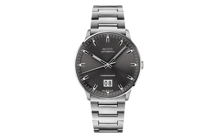 MIDO Commander Automatic Mechanical Movement Men's Watches Wrist Watches 42mm Black Dial Stainless Steel Case