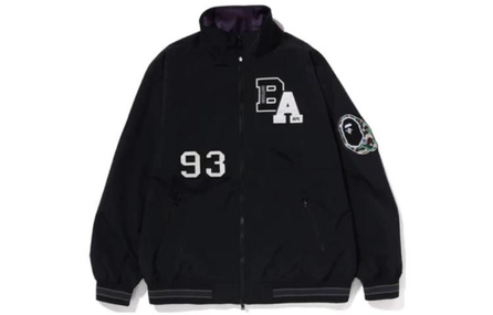 BAPE Men's SS23 Multi-Pattern Print Stand Collar Jacket