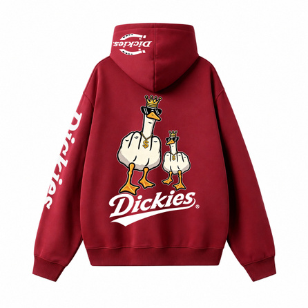 Dickies Sturdy Non-Collapsing 380g Heavyweight Large Terry American West Coast Creative Design Preppy Style Trendy Daily Casual Commute Loose Comfortable Versatile Couple Fashion Oversize Pullover Hoodie Unisex