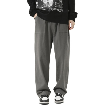 EPTISON Trendy Series American Retro Pure Cotton Loose Straight-Leg Casual Pants Unisex