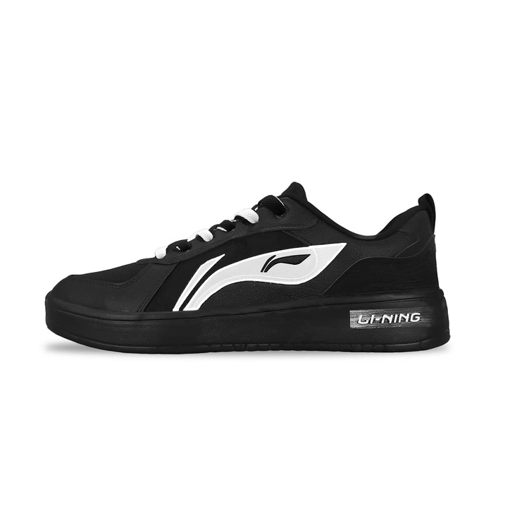Custom SneakersLiNing Sui Sui Po Feng Casual Trendy Versatile Lightweight Comfortable Thick Sole Wear-Resistant Breathable Low-Top Skate Shoes Men's Black/White