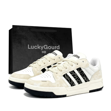 Custom Sneakers adidas ENTRAP City Spring Vegetation Deep Gift Bag Gradient Premium Niche Campus Style Couple Style Casual Versatile Fashion Minimalist Wear-Resistant Non-Slip Skate Shoes Unisex White Apricot