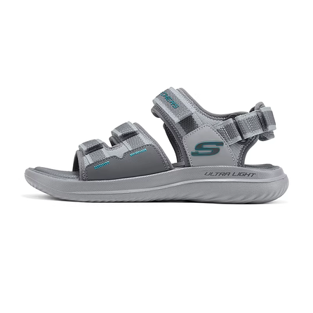 Skechers Men's SPORT MENS Fabric Synthetic Leather Lightweight Comfortable Beach Sandals