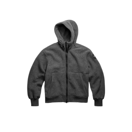 Canada Goose Chilliwack Series Black Label Wool Fleece Comfort Breathable Versatile Long Sleeve Bomber Jacket Men's Quarry Grey