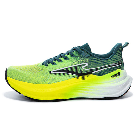 Erke Park Run 4 Comfort Fashion Versatile Shock Absorption Anti-Slip Wear-Resistant Breathable Low-Top Casual Trail Marathon Training Long Distance Sprint Sports Test Racing City Commute Track Running Shoes Men's Green Yellow