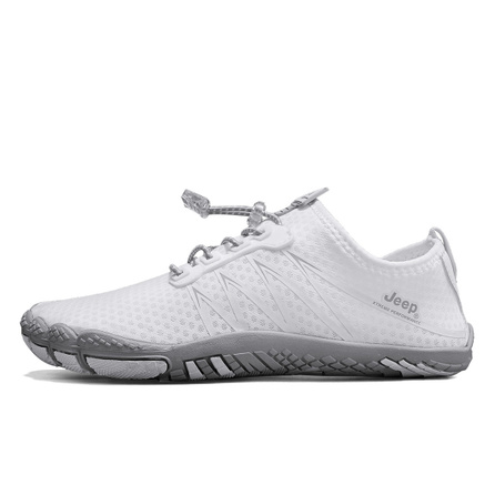 Jeep Fabric Mesh Fashion Daily Comfort Versatile Sports Commuting Drawstring No-Tie Outdoor Fresh Anti-Odor Breathable Wear-Resistant Cushioning Water Shoes Men's