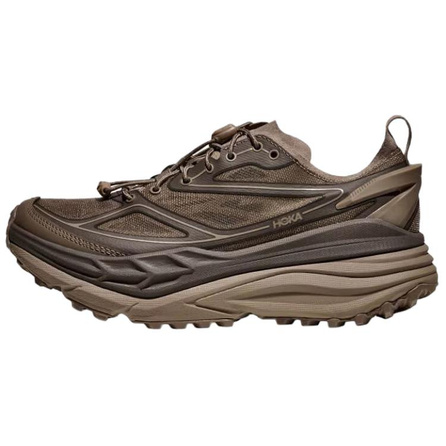 HOKA ONE ONE Stinson One7 Comfortable Soft Trail Running Shoes Men's Brown