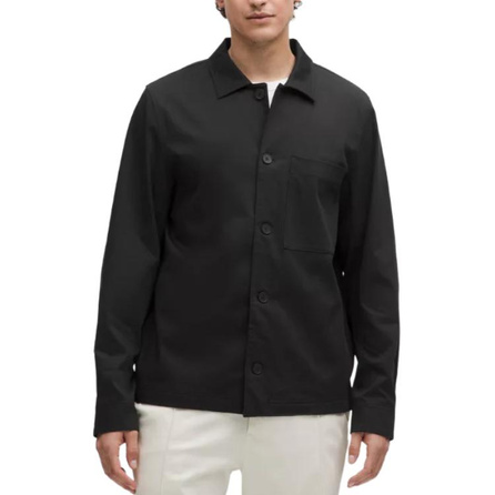 lululemon Solid Color Lapel Single-Breasted Long Sleeve Jacket Men's