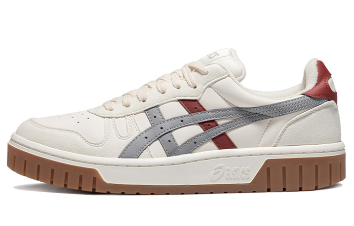 Asics Court Mz Retro Casual Skateboarding Shoes Unisex Beige Gray