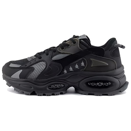 Kappa Chunky Sneakers Unisex Low-Top Black/Premium Gray
