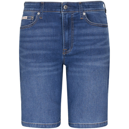 CALVIN KLEIN Jeans American Trendy Casual Blue Micro-Stretch Washed Fit Denim Shorts Men's