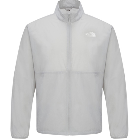 THE NORTH FACE Logo Print Stand Collar Zip Long Sleeve Slim Fit Jacket Men's Ice Gray