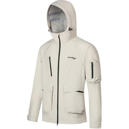 Saucony Men's Running Series Comfort Running Training Breathable Jacket Men's Smoke Grey