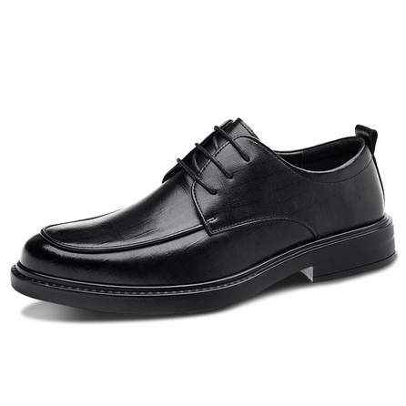 Playboy Genuine Leather Commuter Comfort Dress Shoes Men's Black