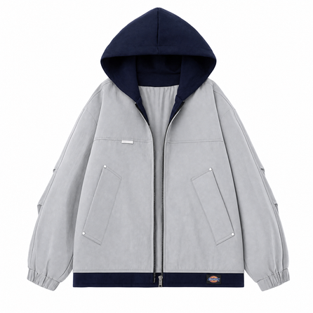 Dickies American Retro High Street Fake Two-Piece Patchwork Workwear Design Loose Casual Jacket Unisex