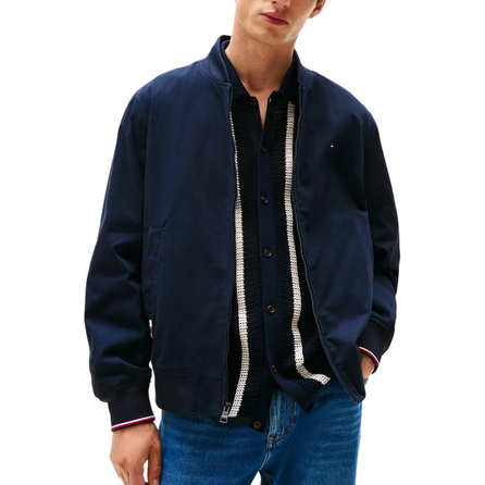 Tommy Hilfiger Comfortable Versatile Casual Lightweight Twill Bomber Jacket Coat Men's