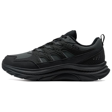 Xtep Fashion Comfort Anti-Slip Wrap Fit Lightweight Low-Top Casual Running Shoes Men's Black Gray