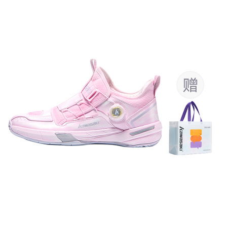 Kawasaki Couple Pairing Cross 2.0Mid Hand-Rubbed Color Process Dial Cushioning Wrapping Support Impact Resistance Mid-Top Badminton Shoes Unisex