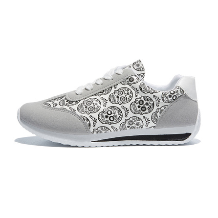 medd Synthetic Leather Fashion Versatile Low-Top Casual Shoes Unisex White