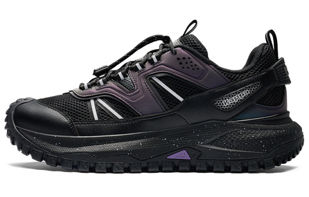 Kappa Back-to-Back Outdoor Casual Functional Sports Comfortable Grip Slip-Resistant Wear-Resistant Low-Top Running Shoes Unisex Black