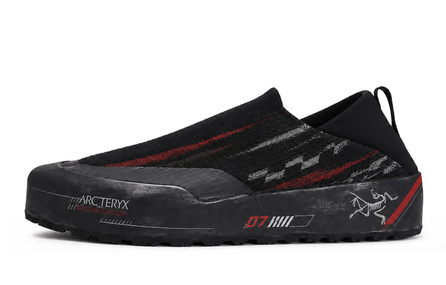 [Custom Sneakers] Arcteryx KRAGG 811 Made Red Pattern Racing Logo Color-Block Cyber Functional Street Personalized Comfortable Low-Top Casual Shoes Men's Black Red